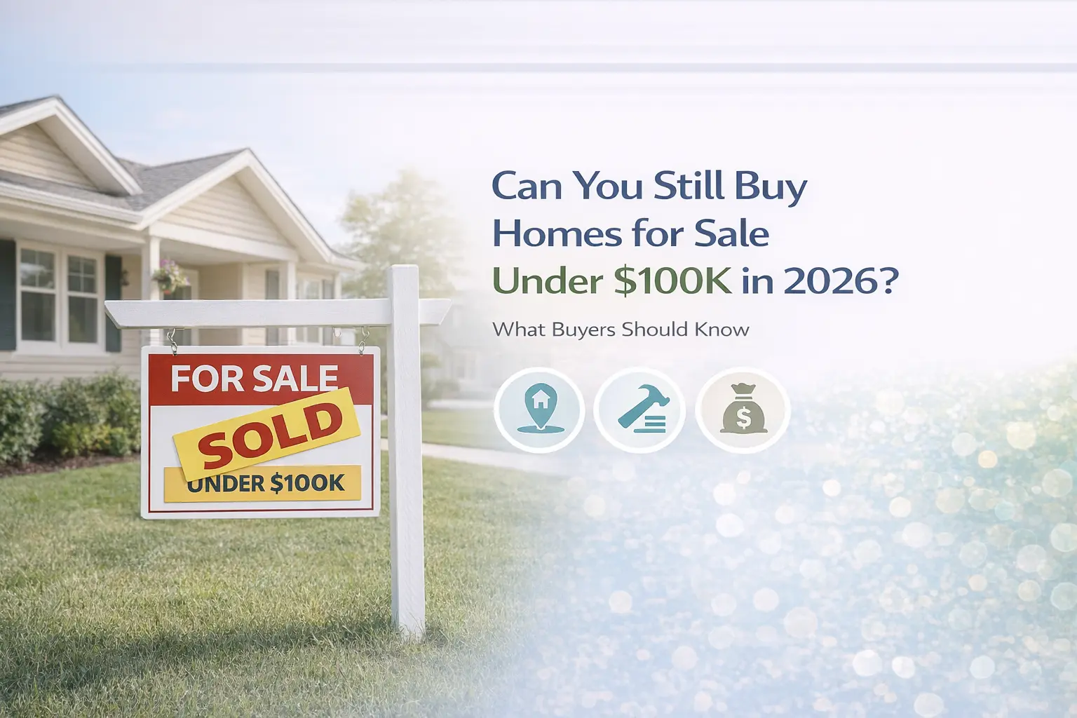Buy Homes for Sale Under $100K in 2026 | Affordable Housing Guide