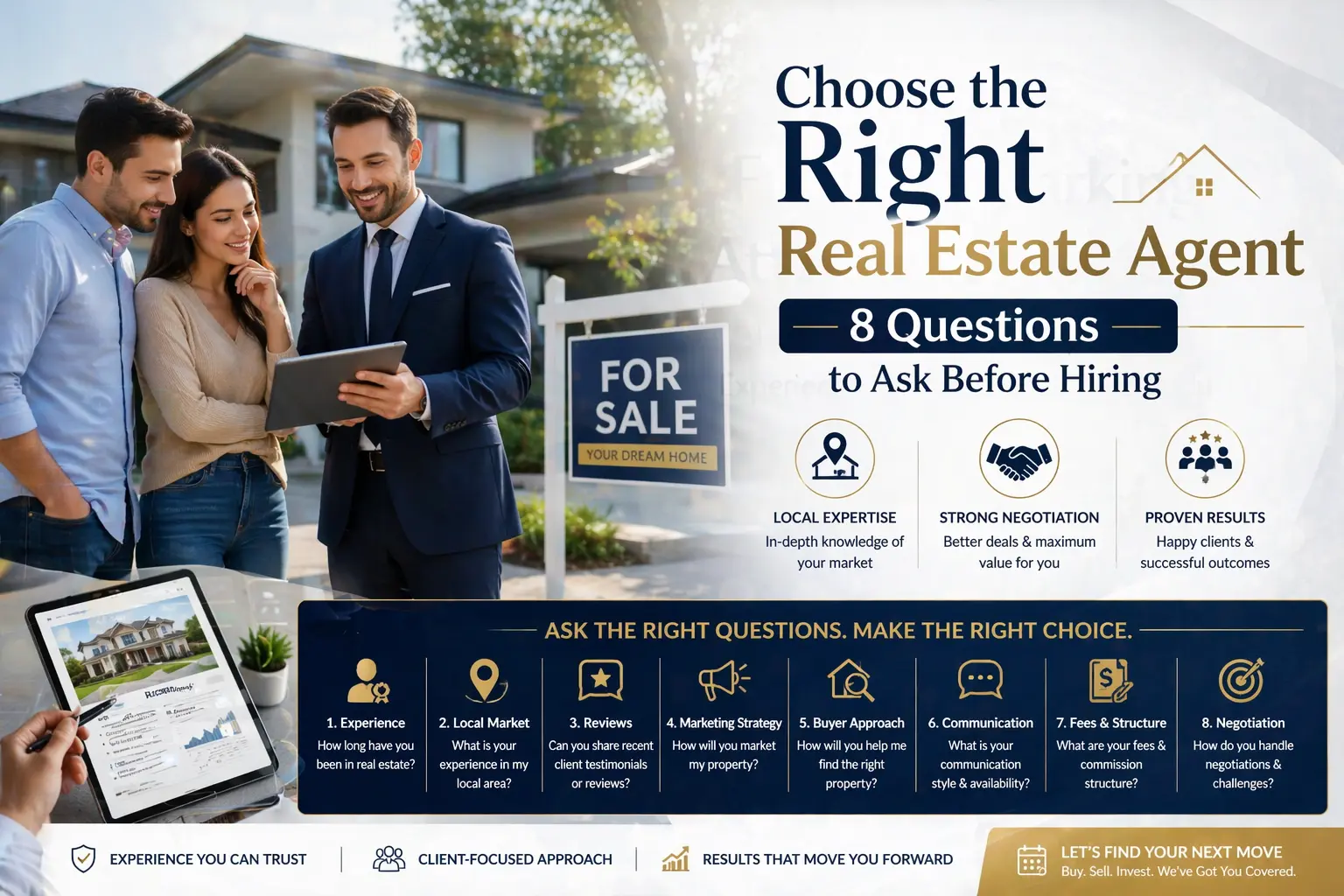 Choose the Right Real Estate Agent | 8 Questions to Ask Before Hiring